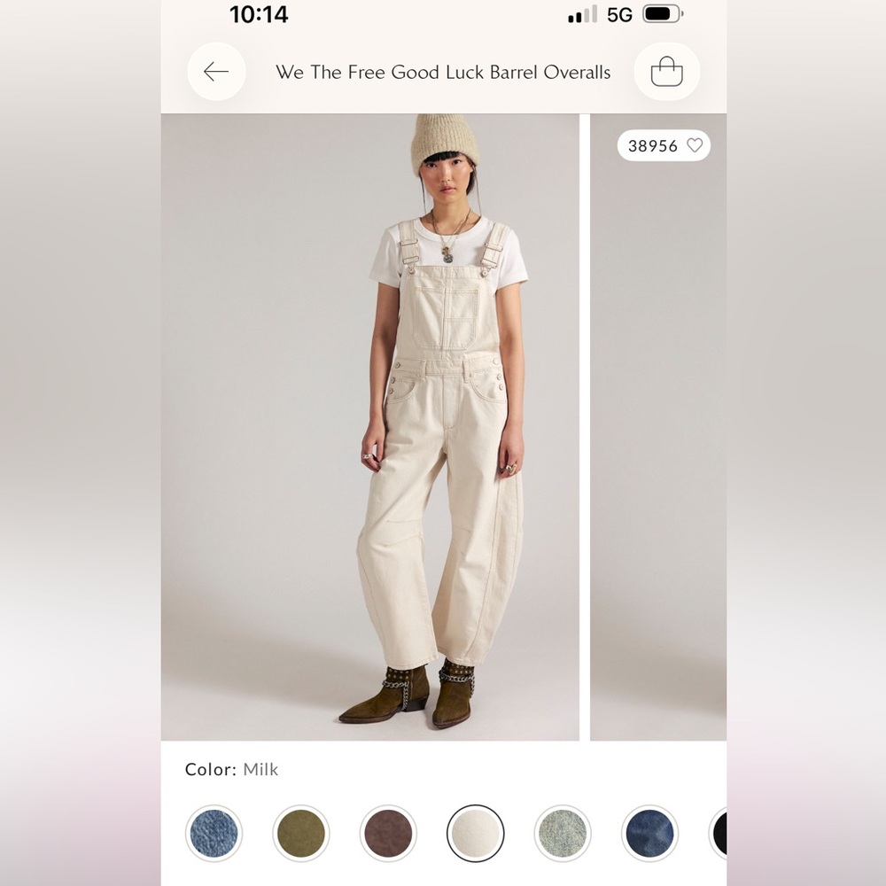 Cream Overalls